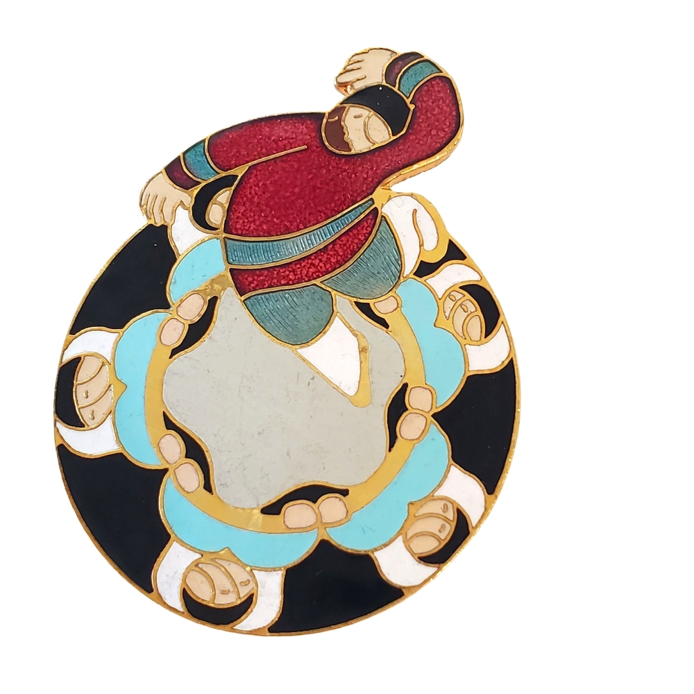 Barbara Lavallee Multi-color Enamel Brooch